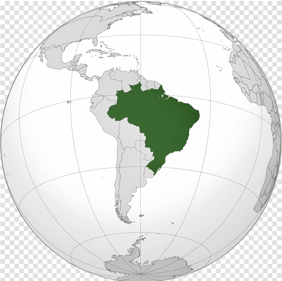 A map highlighting Brazil's position in the world, symbolizing its global influence and cultural richness.